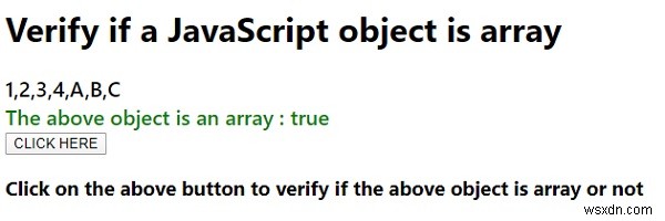 จะตรวจสอบว่าวัตถุ JavaScript เป็นอาร์เรย์ได้อย่างไร? อธิบายด้วยตัวอย่าง 