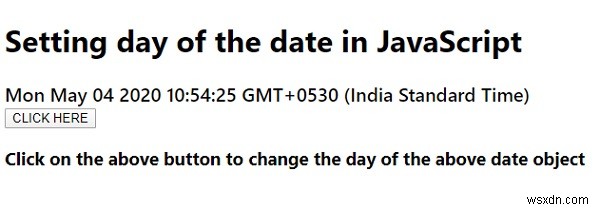 จะกำหนดวันที่ใน JavaScript ได้อย่างไร? 