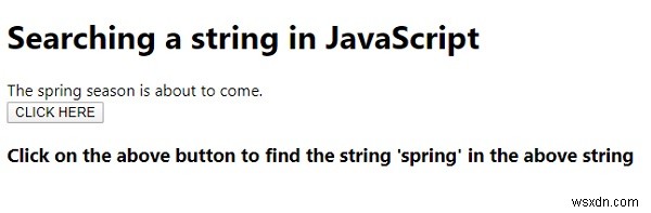 จะค้นหาสตริงใน JavaScript ได้อย่างไร 