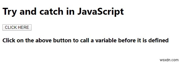 อธิบายคำสั่ง try and catch ใน JavaScript พร้อมตัวอย่าง 