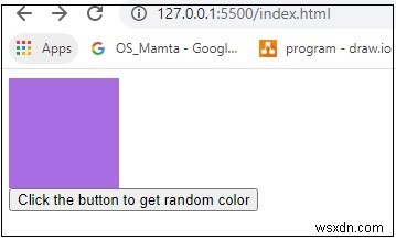 ตัวสร้างสีสุ่มใน JavaScript 