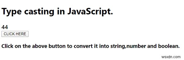 พิมพ์การหล่อใน JavaScript 