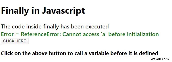 อธิบายคำสั่งสุดท้ายใน JavaScript พร้อมตัวอย่าง 