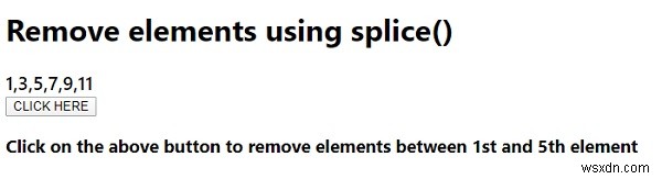 จะลบองค์ประกอบโดยใช้วิธี splice () ใน JavaScript ได้อย่างไร 