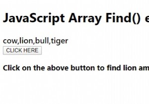Array.prototype.find() วิธีการใน JavaScript 