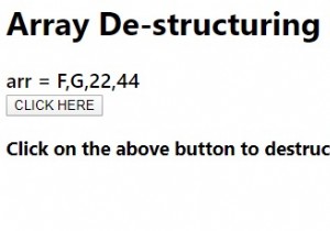 Array De-structuring ใน JavaScript 