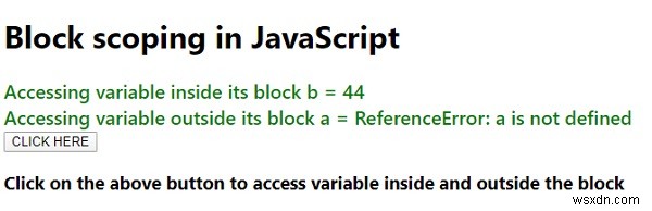 บล็อกการกำหนดขอบเขตใน JavaScript 