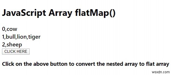 array.flatmap() วิธีการใน JavaScript 