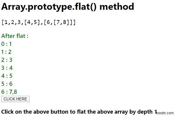 Array.prototype.flat() ใน JavaScript 