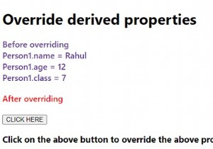 จะแทนที่คุณสมบัติที่ได้รับใน JavaScript ได้อย่างไร 