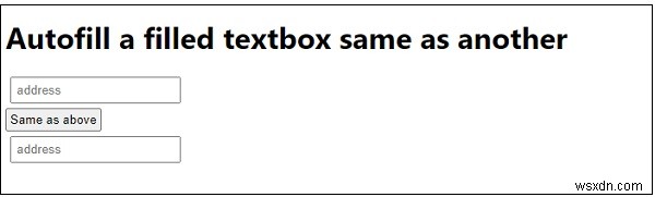 จะป้อนฟิลด์อัตโนมัติใน JavaScript เหมือนกับฟิลด์อื่นได้อย่างไร 