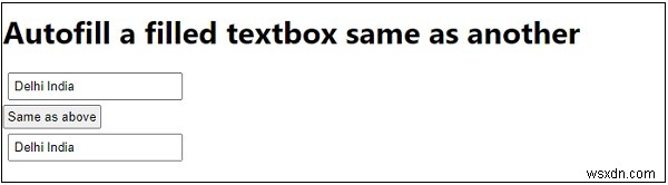 จะป้อนฟิลด์อัตโนมัติใน JavaScript เหมือนกับฟิลด์อื่นได้อย่างไร 