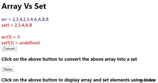 Arrays vs Set ใน JavaScript 