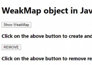 วัตถุ WeakMap ใน JavaScript 