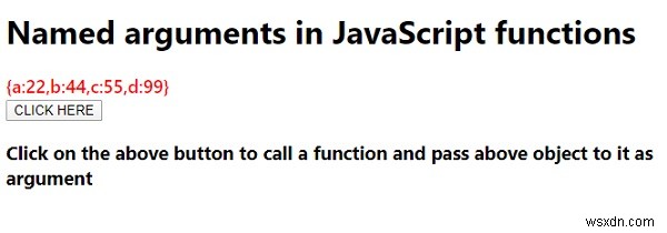 จะใช้อาร์กิวเมนต์ที่มีชื่อในฟังก์ชัน JavaScript ได้อย่างไร? 