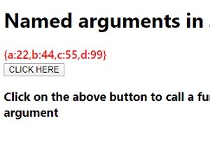 จะใช้อาร์กิวเมนต์ที่มีชื่อในฟังก์ชัน JavaScript ได้อย่างไร? 