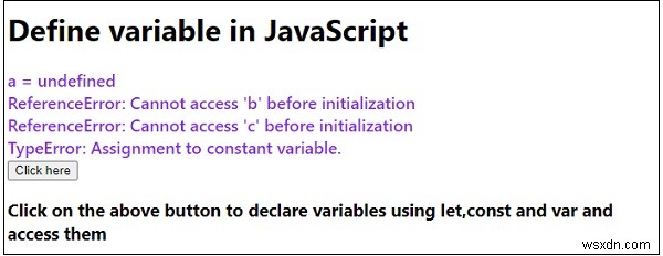 วิธีต่างๆ ในการกำหนดตัวแปรใน JavaScript 