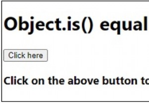 object.is() ในการเปรียบเทียบความเท่าเทียมกัน JavaScript 