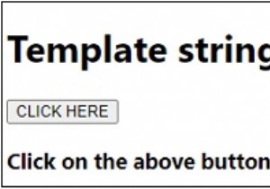 สตริงเทมเพลตใน JavaScript 