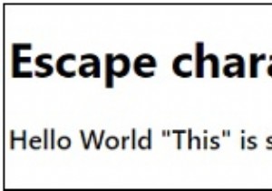 อักขระ Escape ใน JavaScript 