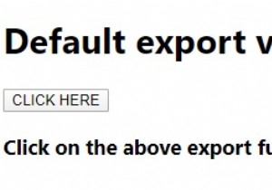 การส่งออกเริ่มต้นเทียบกับการส่งออกที่มีชื่อใน JavaScript 