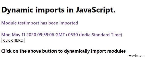 การนำเข้าแบบไดนามิกใน JavaScript 