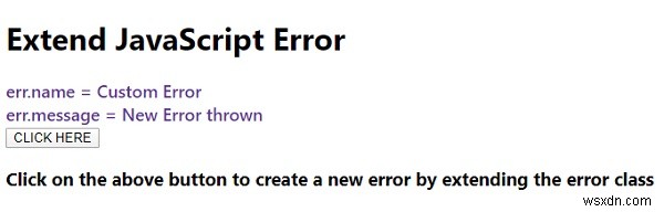 ฉันสามารถขยายข้อผิดพลาด JavaScript ได้หรือไม่ วิธีที่ดีที่สุดในการทำเช่นนั้นคืออะไร? 