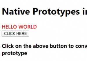 อธิบาย Native Prototypes ใน JavaScript 