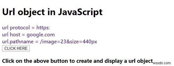 จะสร้างวัตถุ URL โดยใช้ JavaScript ได้อย่างไร? 