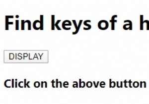 จะค้นหาคีย์ของแฮชใน JavaScript ได้อย่างไร 
