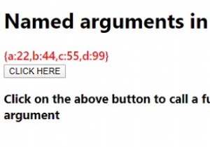 อาร์กิวเมนต์ที่มีชื่อใน JavaScript 