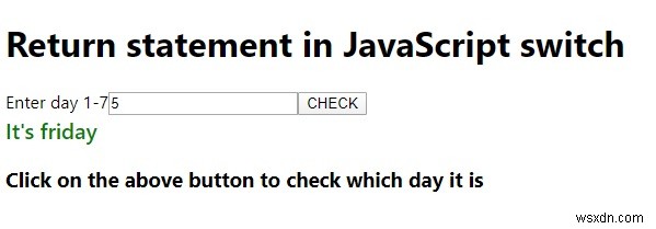 เราสามารถมีคำสั่ง return ในคำสั่งสวิตช์ JavaScript ได้หรือไม่? 