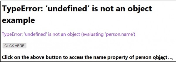 TypeError: undefined  ไม่ใช่วัตถุใน JavaScript 
