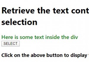 โปรแกรมดึงเนื้อหาข้อความของการเลือกผู้ใช้โดยใช้ JavaScript 