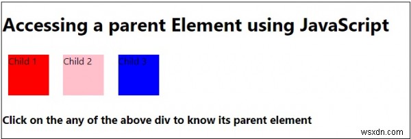 การเข้าถึงองค์ประกอบหลักโดยใช้ JavaScript 