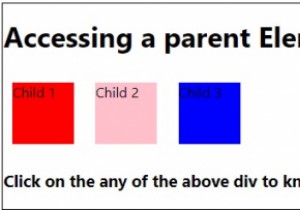 การเข้าถึงองค์ประกอบหลักโดยใช้ JavaScript 