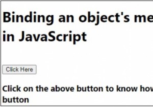 การผูกเมธอดของอ็อบเจ็กต์กับตัวจัดการการคลิกใน JavaScript 