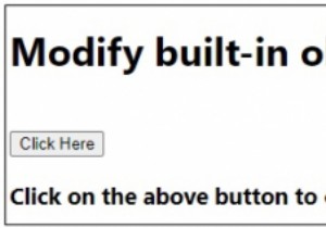 เราสามารถแก้ไขต้นแบบวัตถุในตัวใน JavaScript . ได้ไหม 
