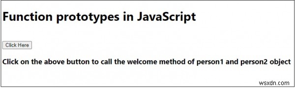 ต้นแบบฟังก์ชันใน JavaScript 