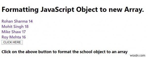 การจัดรูปแบบ JavaScript Object เป็น Array ใหม่ 