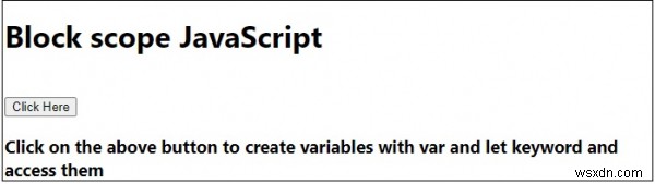 JavaScript รองรับขอบเขตการบล็อกหรือไม่ 