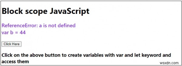 JavaScript รองรับขอบเขตการบล็อกหรือไม่ 