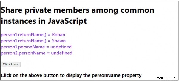 จะแบ่งปันสมาชิกส่วนตัวระหว่างอินสแตนซ์ทั่วไปใน JavaScript ได้อย่างไร 