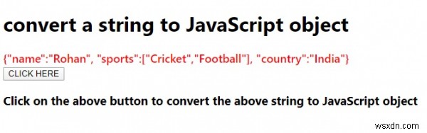 จะแปลงสตริงเป็นวัตถุ JavaScript ได้อย่างไร 