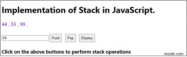 การนำ Stack ไปใช้งานใน JavaScript 