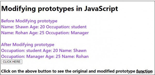 การปรับเปลี่ยนต้นแบบใน JavaScript 