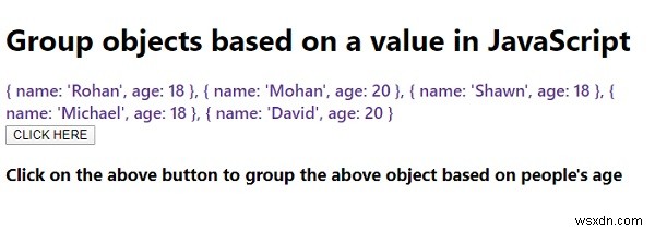 จะจัดกลุ่มวัตถุตามค่าใน JavaScript ได้อย่างไร? 