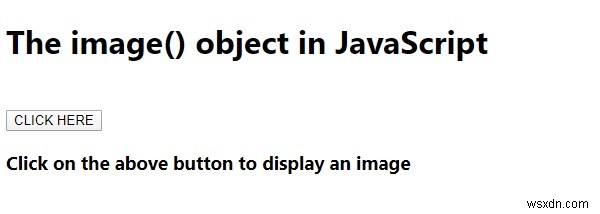 วัตถุ image() ใน JavaScript 