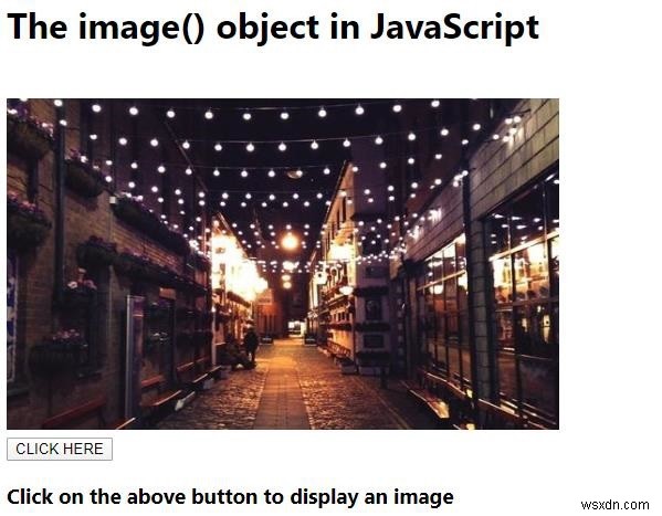 วัตถุ image() ใน JavaScript 
