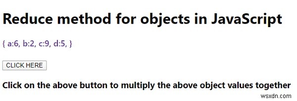 วิธีการใช้วิธีการลดสำหรับวัตถุใน JavaScript? 
